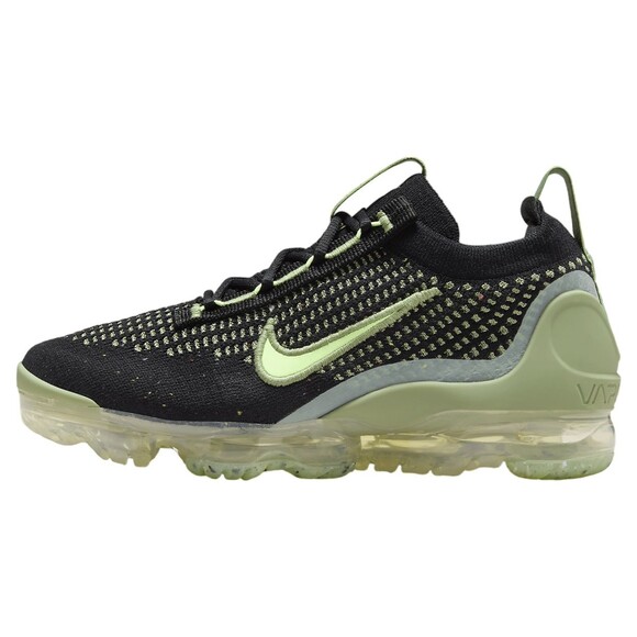 Nike Air Vapormax 2021 FK GS Black Oil Green DB1550-010 Kids Size 6Y - Picture 2 of 6